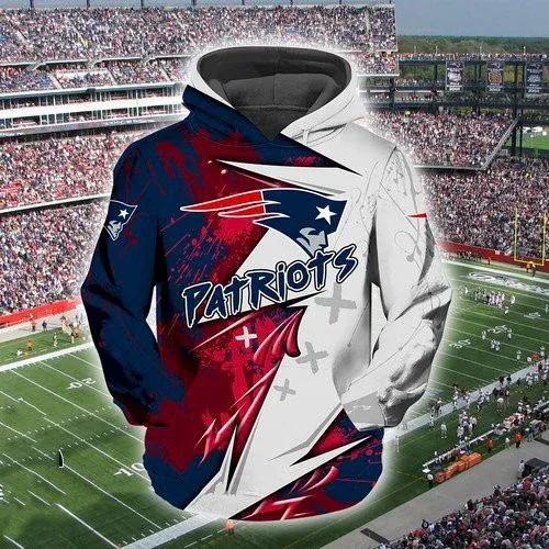 NFL New England Patriots 3D Hoodie, NFL Hoodie Moonbestprint