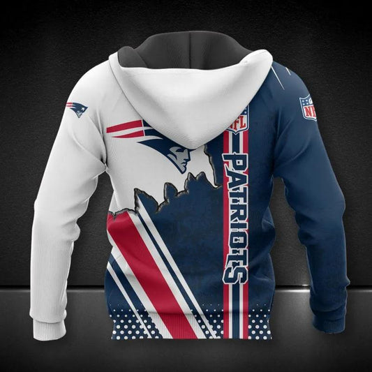 NFL New England Patriots All Over Print Hoodie, NFL Hoodie Moonbestprint