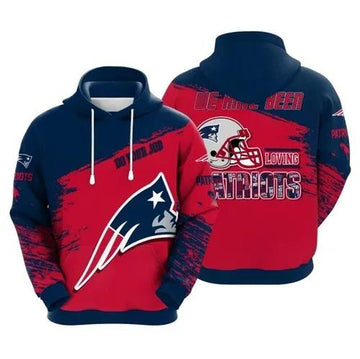 NFL New England Patriots Logo 3D Hoodie, NFL Hoodie Moonbestprint