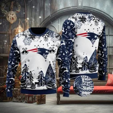 NFL New England Patriots Special Ugly Christmas Sweater, NFL Chritsmas Sweater Moonbestprint