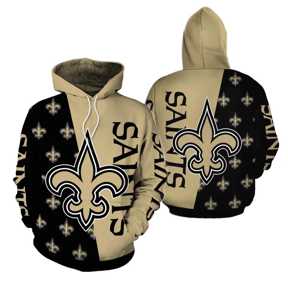 NFL New Orleans Saints 3D Hoodie 8, NFL Hoodie Moonbestprint
