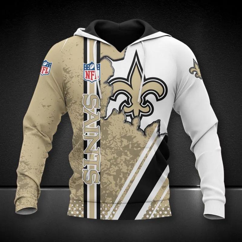 NFL New Orleans Saints All Over Print Hoodie, NFL Hoodie Moonbestprint