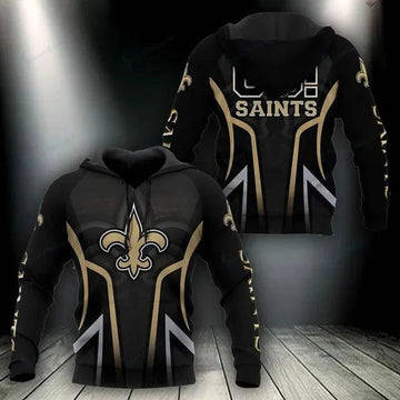 NFL New Orleans Saints Logo 3D Hoodie 2, NFL Hoodie Moonbestprint