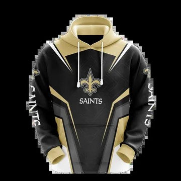 NFL New Orleans Saints Logo 3D Hoodie 9, NFL Hoodie Moonbestprint