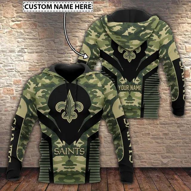 NFL New Orleans Saints Personalized 3D Hoodie 3, NFL Hoodie Moonbestprint
