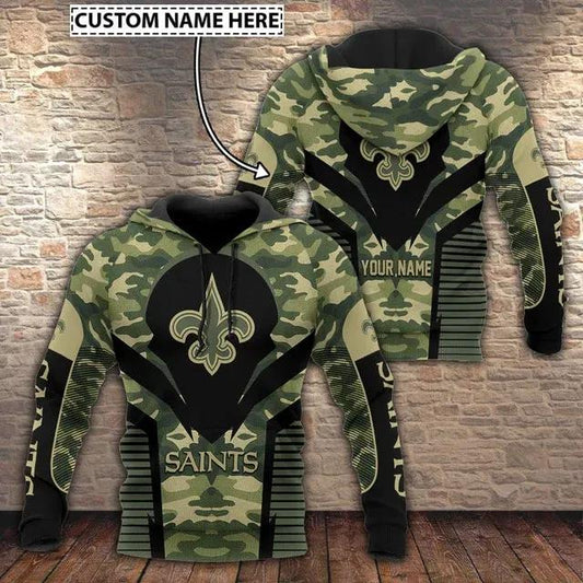 NFL New Orleans Saints Personalized 3D Hoodie 3, NFL Hoodie Moonbestprint
