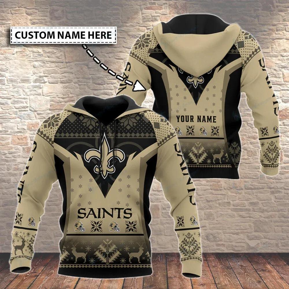 NFL New Orleans Saints Personalized 3D Hoodie 5, NFL Hoodie Moonbestprint