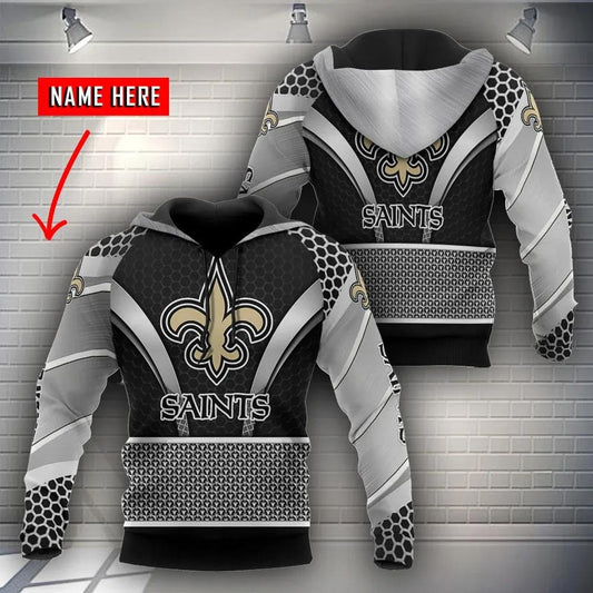 NFL New Orleans Saints Personalized 3D Hoodie, NFL Hoodie Moonbestprint
