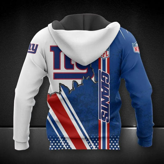 NFL New York Giants Logo All Over Print Hoodie, NFL Hoodie Moonbestprint