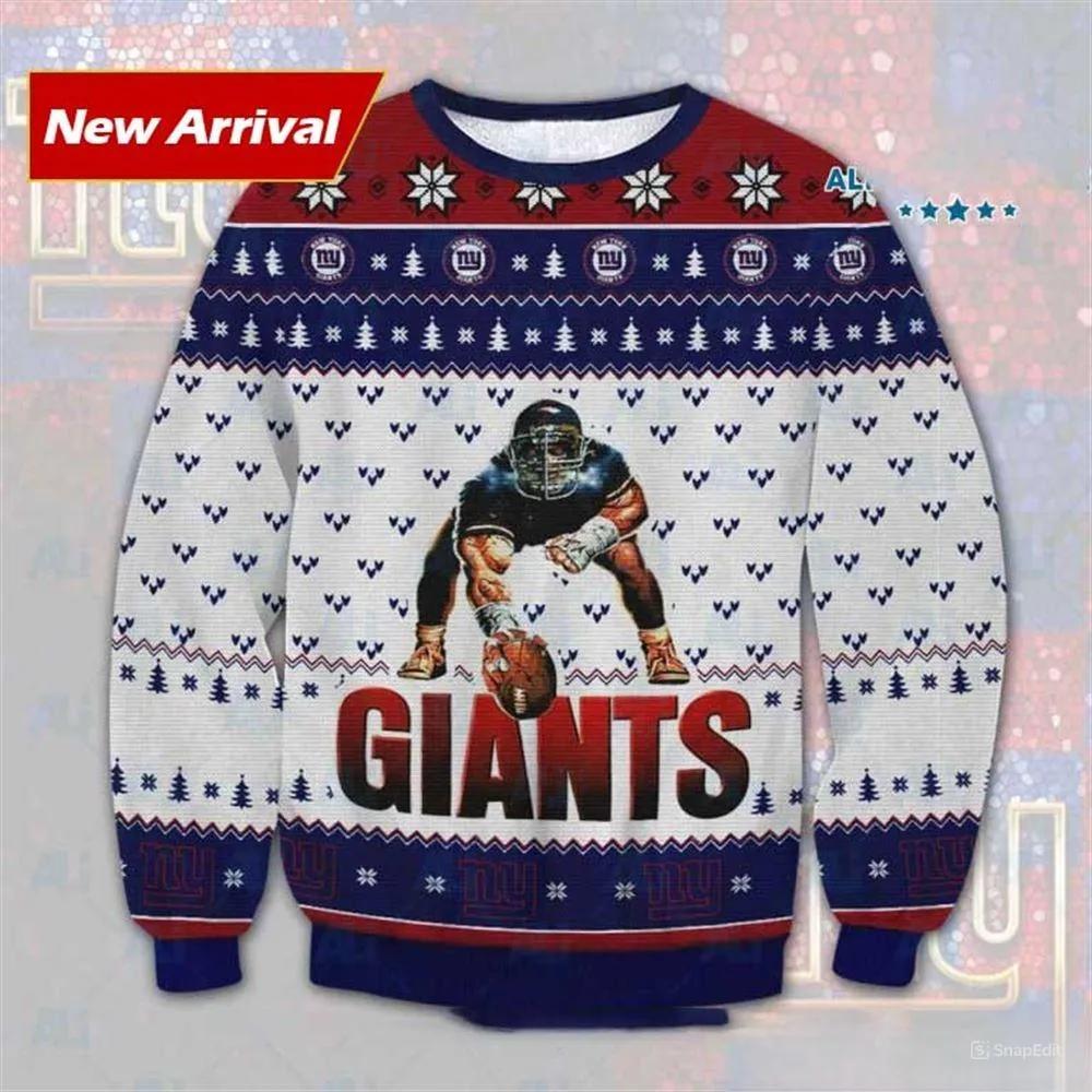 NFL New York Giants Ugly Christmas Sweater, NFL Christmas Sweater Moonbestprint