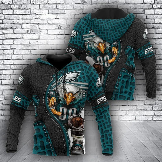 NFL Philadelphia Eagles 3D Hoodie 10, NFL Hoodie Moonbestprint
