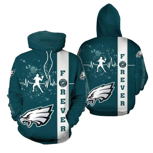 NFL Philadelphia Eagles 3D Hoodie 15, NFL Hoodie Moonbestprint