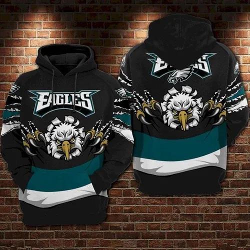 NFL Philadelphia Eagles 3D Hoodie 5, NFL Hoodie Moonbestprint