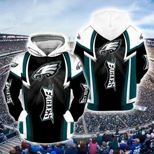 NFL Philadelphia Eagles 3D Hoodie 7, NFL Hoodie Moonbestprint