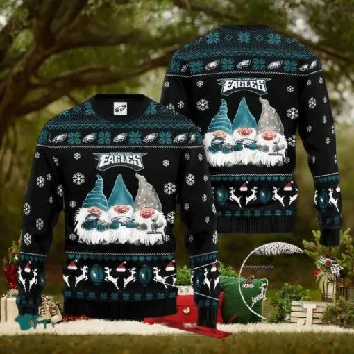 NFL Philadelphia Eagles Christmas Gnomes Ugly Christmas Sweater, NFL Chritsmas Sweater Moonbestprint