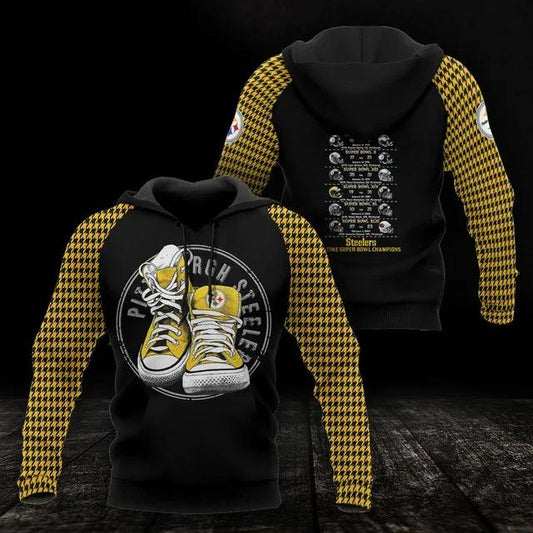 NFL Pittsburgh Steelers 3D Hoodie 6, NFL Hoodie Moonbestprint