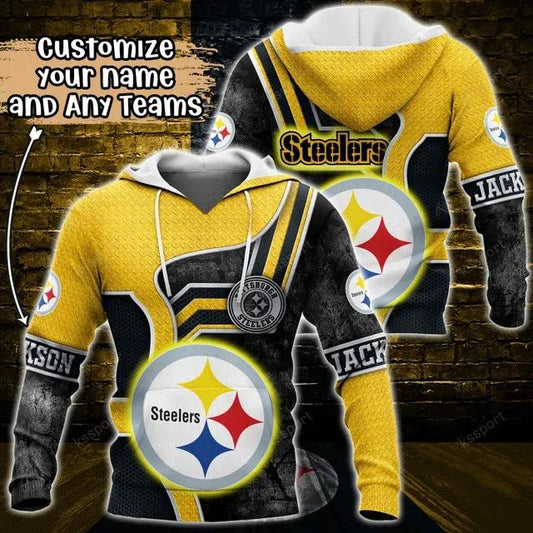 NFL Pittsburgh Steelers Personalized 3D Hoodie 4, NFL Hoodie Moonbestprint