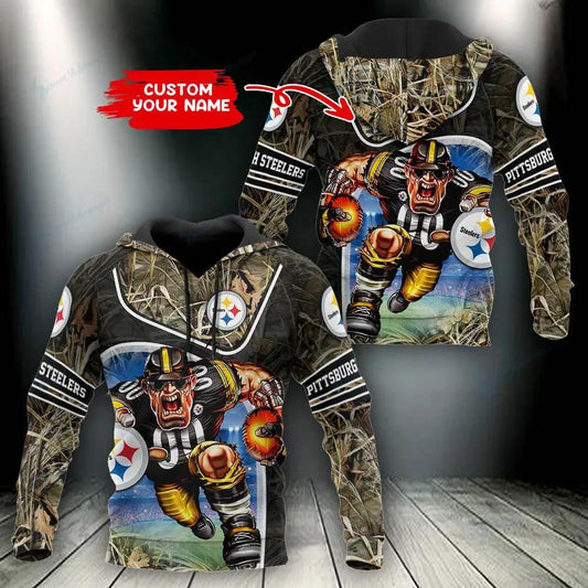 NFL Pittsburgh Steelers Personalized 3D Hoodie 7, NFL Hoodie Moonbestprint