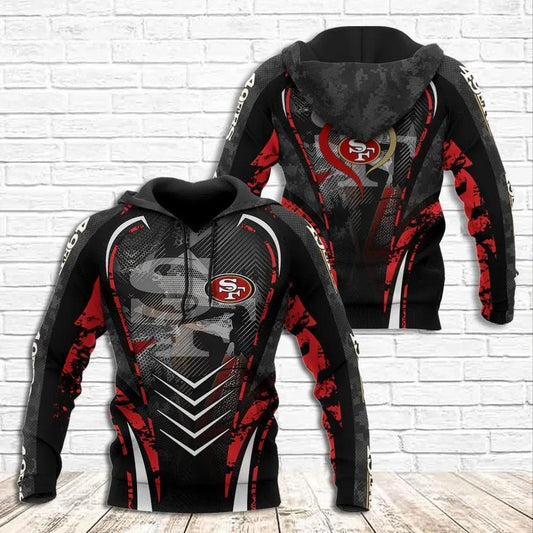 NFL San Francisco 49ers 3D Hoodie 10, NFL Hoodie Moonbestprint