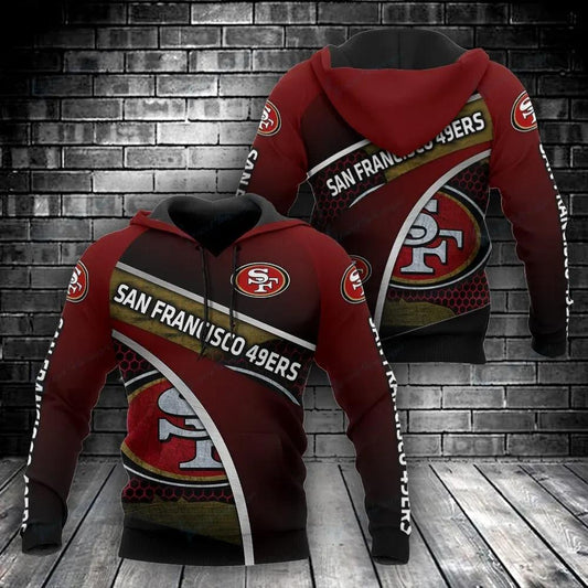 NFL San Francisco 49ers 3D Hoodie 13, NFL Hoodie Moonbestprint
