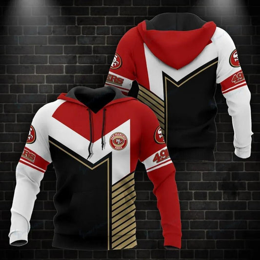 NFL San Francisco 49ers 3D Hoodie 17, NFL Hoodie Moonbestprint