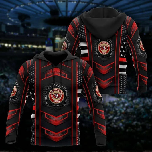 NFL San Francisco 49ers 3D Hoodie 19, NFL Hoodie Moonbestprint