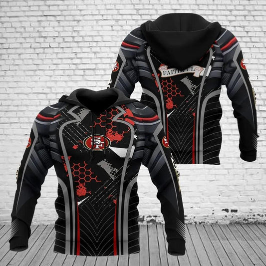 NFL San Francisco 49ers 3D Hoodie 5, NFL Hoodie Moonbestprint