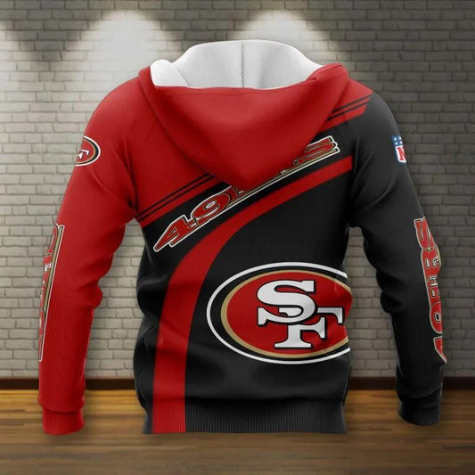 NFL San Francisco 49ers All Over Print Hoodie, NFL Hoodie Moonbestprint