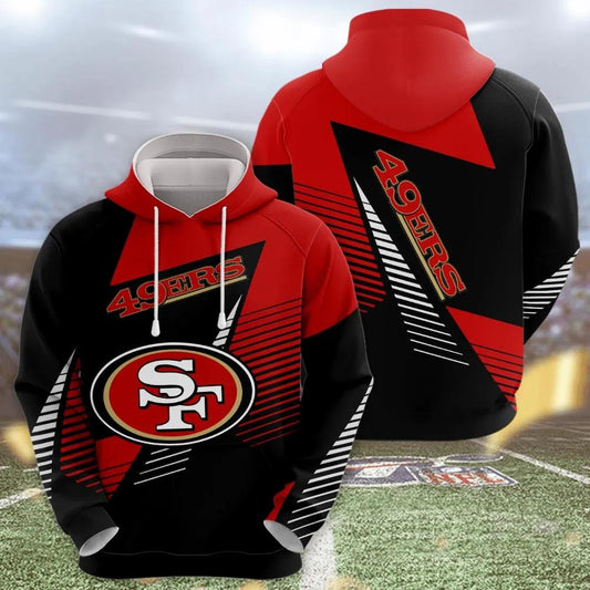 NFL San Francisco 49ers Logo 3D Hoodie 2, NFL Hoodie Moonbestprint