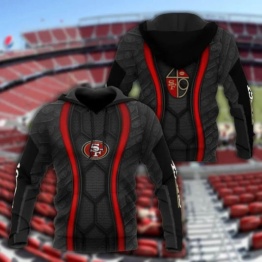 NFL San Francisco 49ers Logo 3D Hoodie 5, NFL Hoodie Moonbestprint