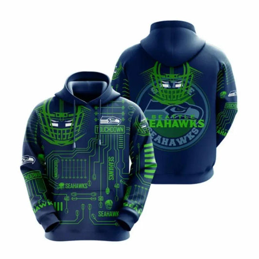 NFL Seattle Seahawks 3D Hoodie 12, NFL Hoodie Moonbestprint