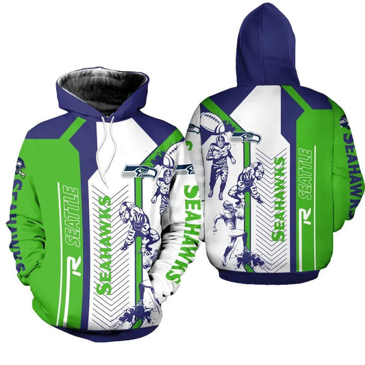 NFL Seattle Seahawks 3D Hoodie 19, NFL Hoodie Moonbestprint