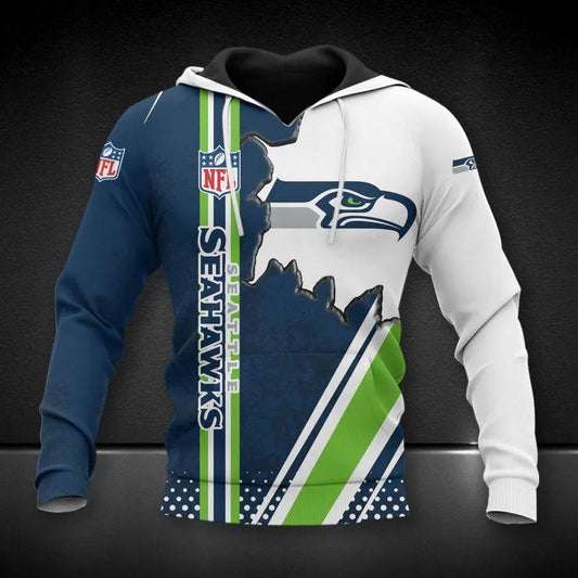 NFL Seattle Seahawks All Over Print Hoodie, NFL Hoodie Moonbestprint