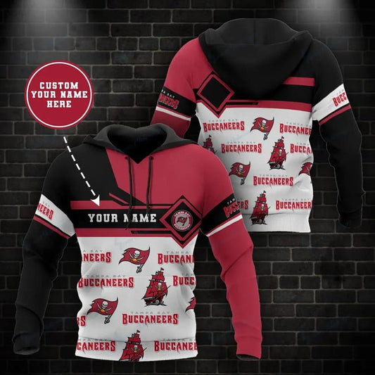 NFL Tampa Bay Buccaneers Personalized 3D Hoodie, NFL Hoodie Moonbestprint