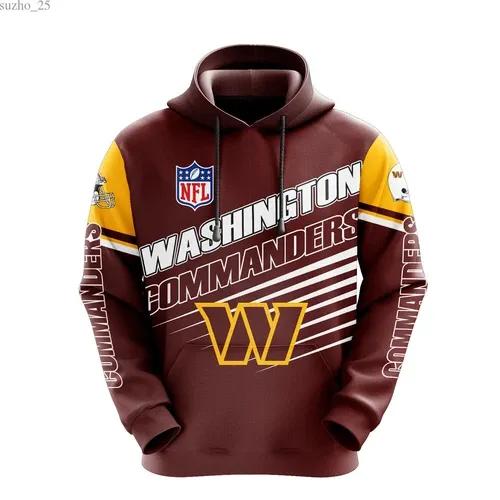 NFL Washington Commanders 3D Hoodie 11, NFL Hoodie Moonbestprint