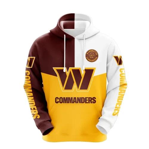 NFL Washington Commanders 3D Hoodie 16, NFL Hoodie Moonbestprint