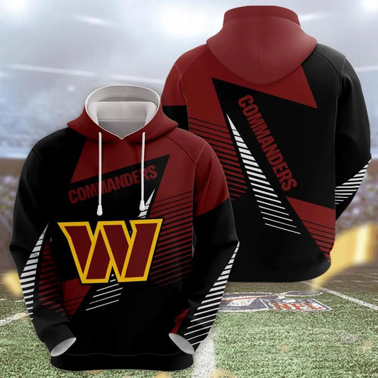 NFL Washington Commanders 3D Hoodie 3, NFL Hoodie Moonbestprint