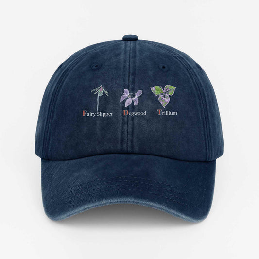 FDT Fairy Shipper Dogwood Trillium Hat -Moonbestprint