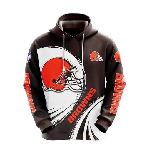 NFl Cleveland Browns 3D Hoodie 11, NFL Hoodie Moonbestprint