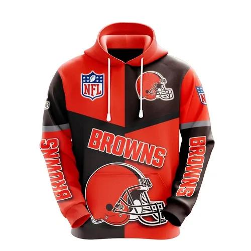NFl Cleveland Browns 3D Hoodie 13, NFL Hoodie Moonbestprint