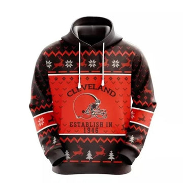 NFl Cleveland Browns 3D Hoodie 14, NFL Hoodie Moonbestprint