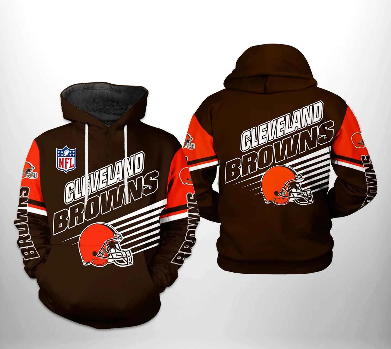 NFl Cleveland Browns 3D Hoodie 15, NFL Hoodie Moonbestprint