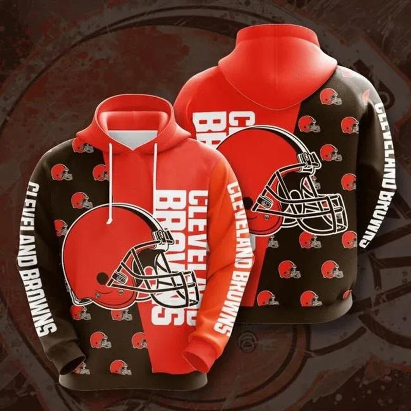NFl Cleveland Browns 3D Hoodie 16, NFL Hoodie Moonbestprint