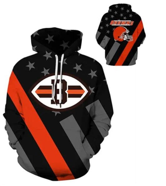 NFl Cleveland Browns 3D Hoodie 18, NFL Hoodie Moonbestprint