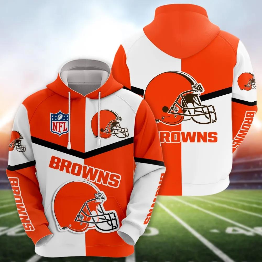 NFl Cleveland Browns 3D Hoodie 3, NFL Hoodie Moonbestprint