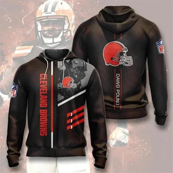 NFl Cleveland Browns 3D Hoodie 5, NFL Hoodie Moonbestprint