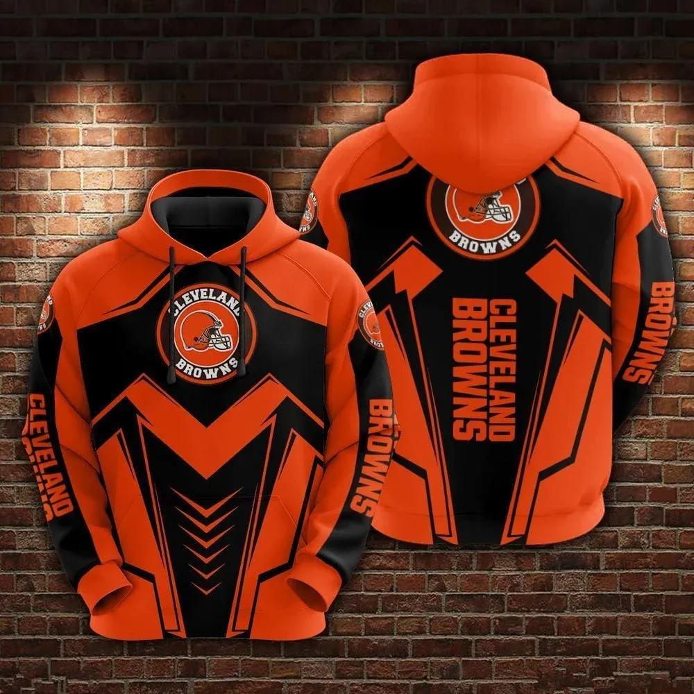 NFl Cleveland Browns 3D Hoodie 6, NFL Hoodie Moonbestprint