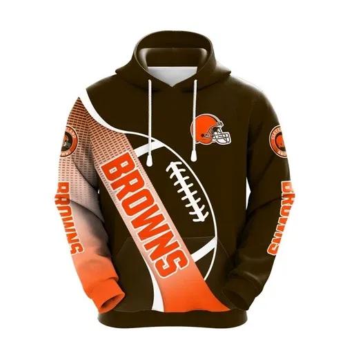 NFl Cleveland Browns 3D Hoodie, NFL Hoodie Moonbestprint