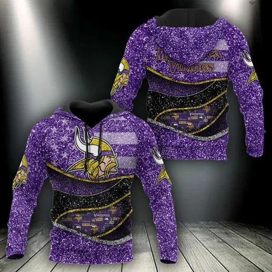 NFl Minnesota Vikings 3D Hoodie 14, NFL Hoodie Moonbestprint