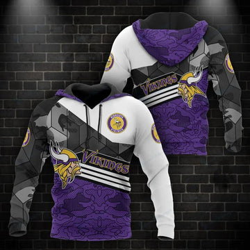 NFl Minnesota Vikings 3D Hoodie 15, NFL Hoodie Moonbestprint